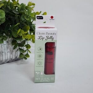 B-Pure Clean Beauty Lip Jelly, Vegan Cruelty Free Lip Gloss - Carnation